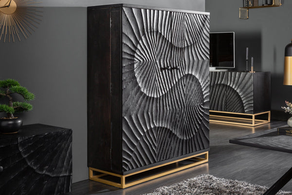Black Wooden Cabinets