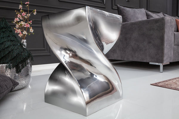 Silver Metal Side Tables