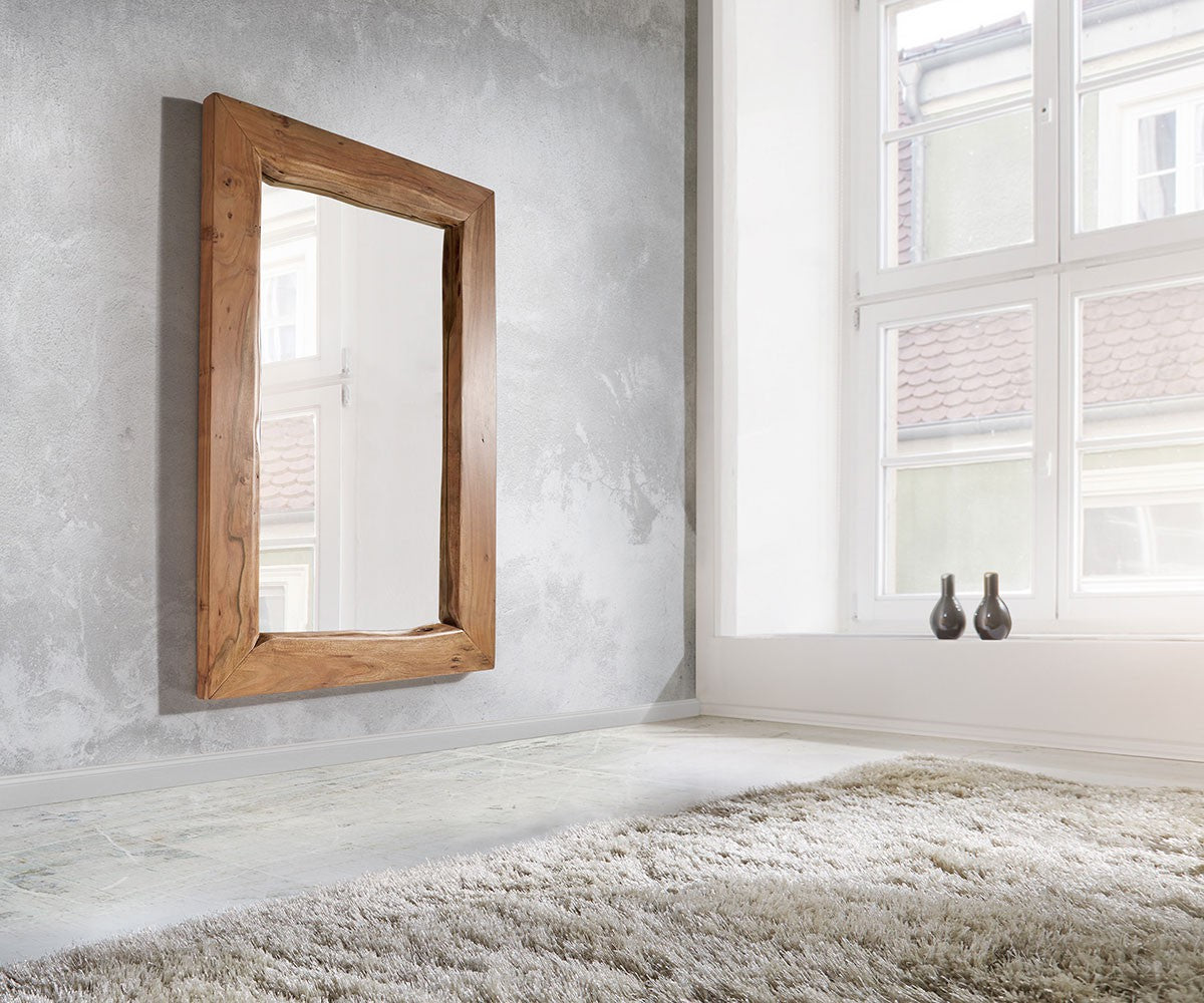 Wall Mirror Olympus Live-Edge 135X85 cm Acacia Wood Natural Tree Edge
