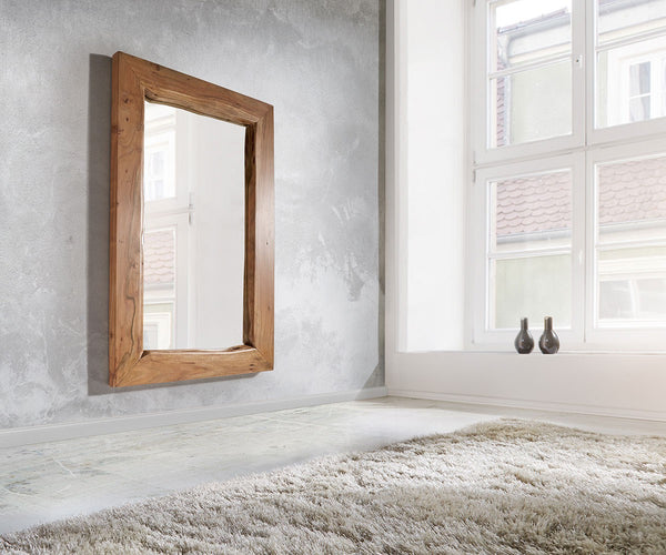 Wall Mirror Olympus Live-Edge 135X85 cm Acacia Wood Natural Tree Edge