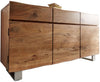 Sideboard Olympus Classic Live-Edge 147cm Acacia Wood Natural 3 Doors 3 Drawers