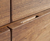 Sideboard Olympus Live-Edge 147-172 cm 3 Doors Acacia Wood Brown