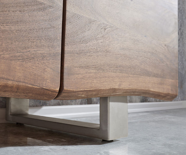 Sideboard Olympus Live-Edge 147-172 cm 3 Doors Acacia Wood Brown