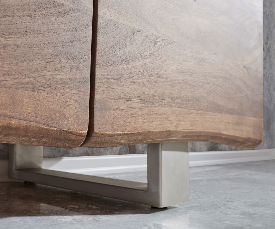 Sideboard Olympus Classic Live-Edge 147cm 3 Doors Acacia Wood Brown
