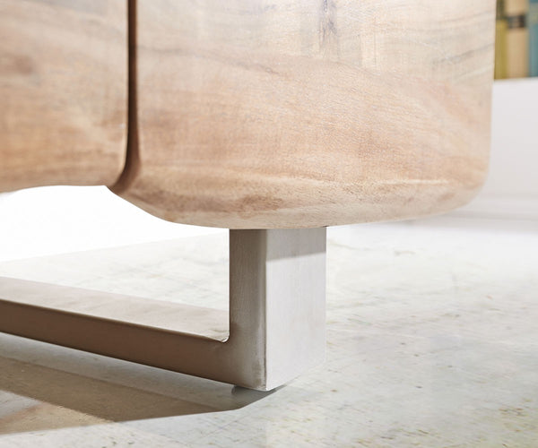 Sideboard Olympus Live-Edge 147-172 cm Acacia Wood Natural