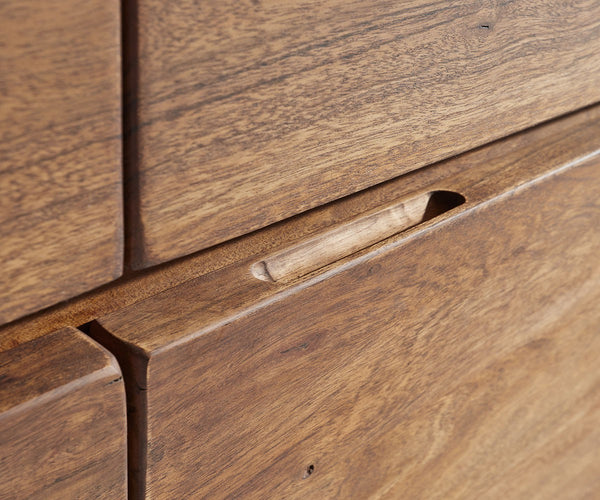 Sideboard Olympus Classic Live-Edge 172cm 4 Doors Acacia Wood Brown