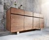 Sideboard Olympus Live-Edge 147-172 cm 3 Doors Acacia Wood Brown
