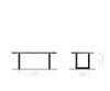 Dining Table Olympus Live Edge 200cm Acacia Wood Natural Square Frame Steel 55mm Top