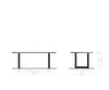 Dining Table Olympus Live Edge 200cm Acacia Wood Natural Square Frame Steel 35mm Top