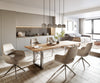 Dining Table Olympus Live Edge 260cm Acacia Wood Natural Square Frame Steel 35mm Top