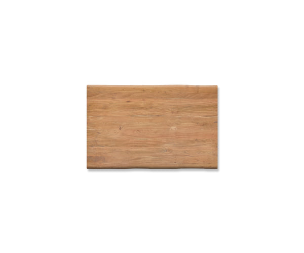 Dining Table Olympus Live Edge 140cm Acacia Wood Natural Slanted Frame Black 55mm Top