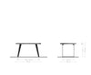 Dining Table Olympus Live Edge 140cm Acacia Wood Natural Slanted Frame Black 55mm Top
