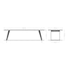 Dining Table Olympus Live Edge 300cm Acacia Wood Natural Slanted Frame Black 55mm Top