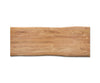 Dining Table Olympus Live Edge 260cm Acacia Wood Natural Slanted Frame Black 35mm Top
