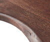 Dining Table Olympus Live Edge 200cm Acacia Wood Brown Square Frame Steel 55mm Top
