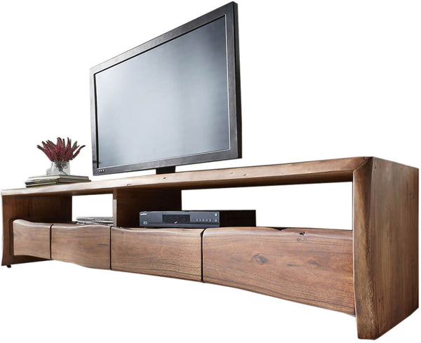 TV Stand Olympus Live-Edge 230cm Acacia Wood Brown