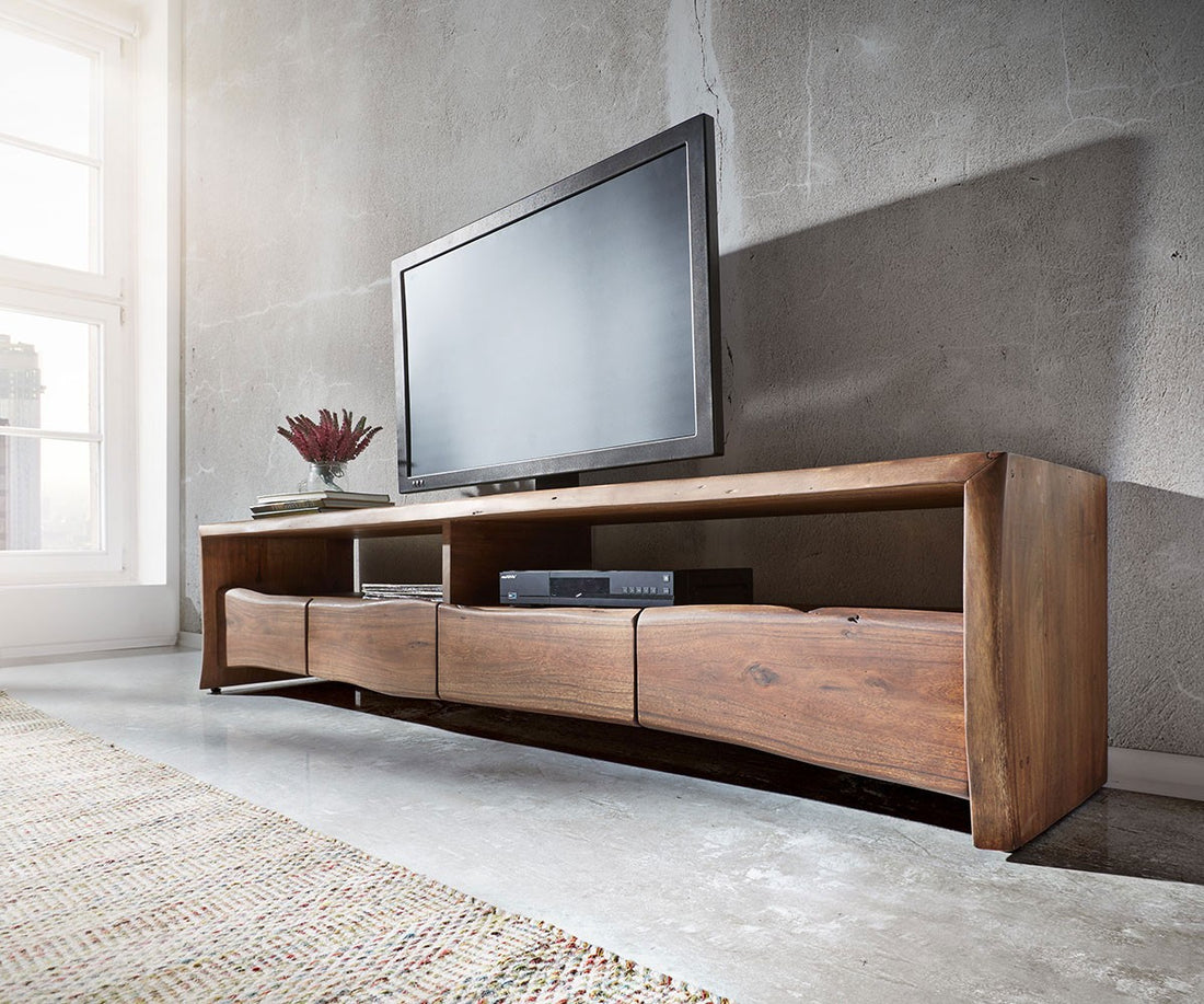 TV Stand Highland 230cm Acacia Wood Brown