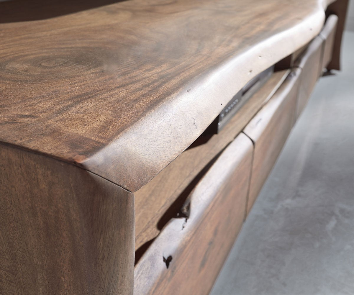 TV Stand Olympus Live-Edge 230cm Acacia Wood Brown