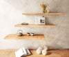 Wall Shelf Olympus Live-Edge 100cm Acacia Wood Natural