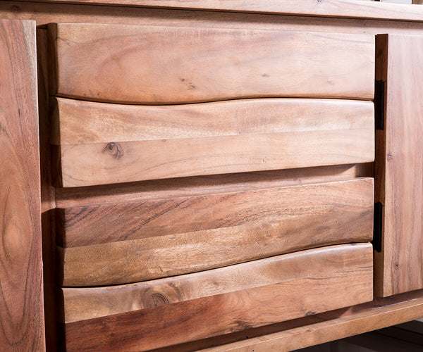 TV Stand Olympus Live-Edge 200-300 cm Acacia Wood Natural