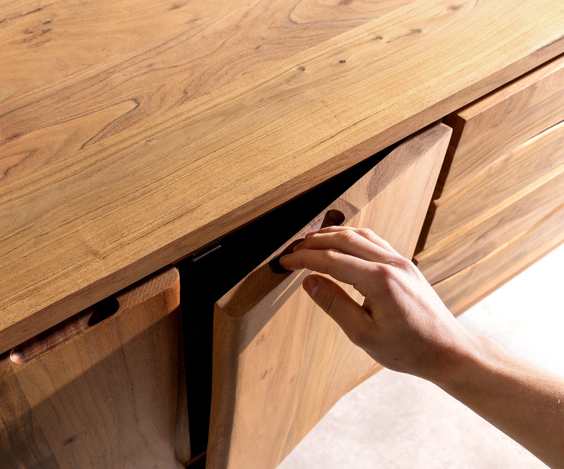 TV Stand Olympus Live-Edge 200cm Acacia Wood Natural