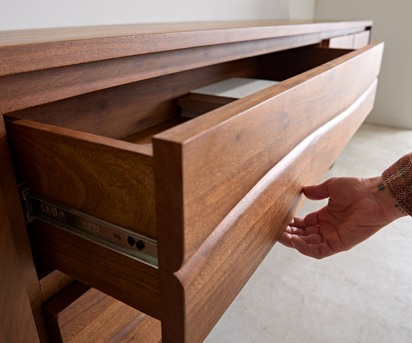 TV Stand Olympus Live-Edge 300cm Acacia Wood Brown