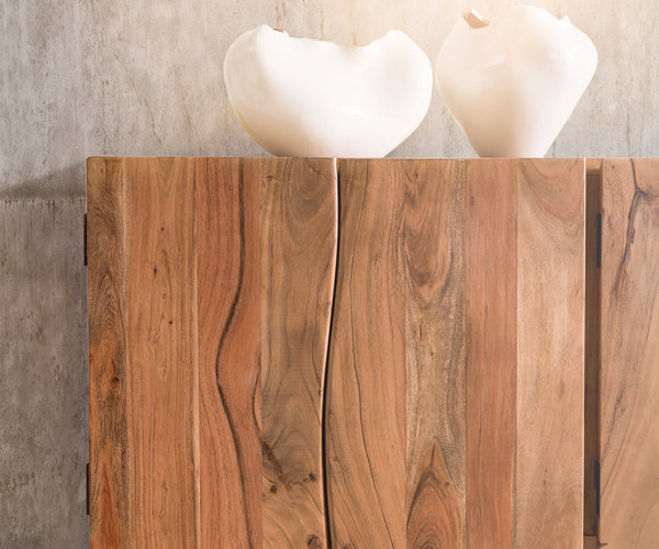 Sideboard Olympus Live-Edge 220cm 6 Doors Acacia Wood Natural