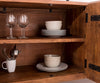 Sideboard Olympus Live-Edge 220cm 6 Doors Acacia Wood Brown