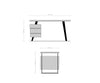 Desk Olympus Live-Edge 147x62cm 3 Drawers Acacia Wood Natural