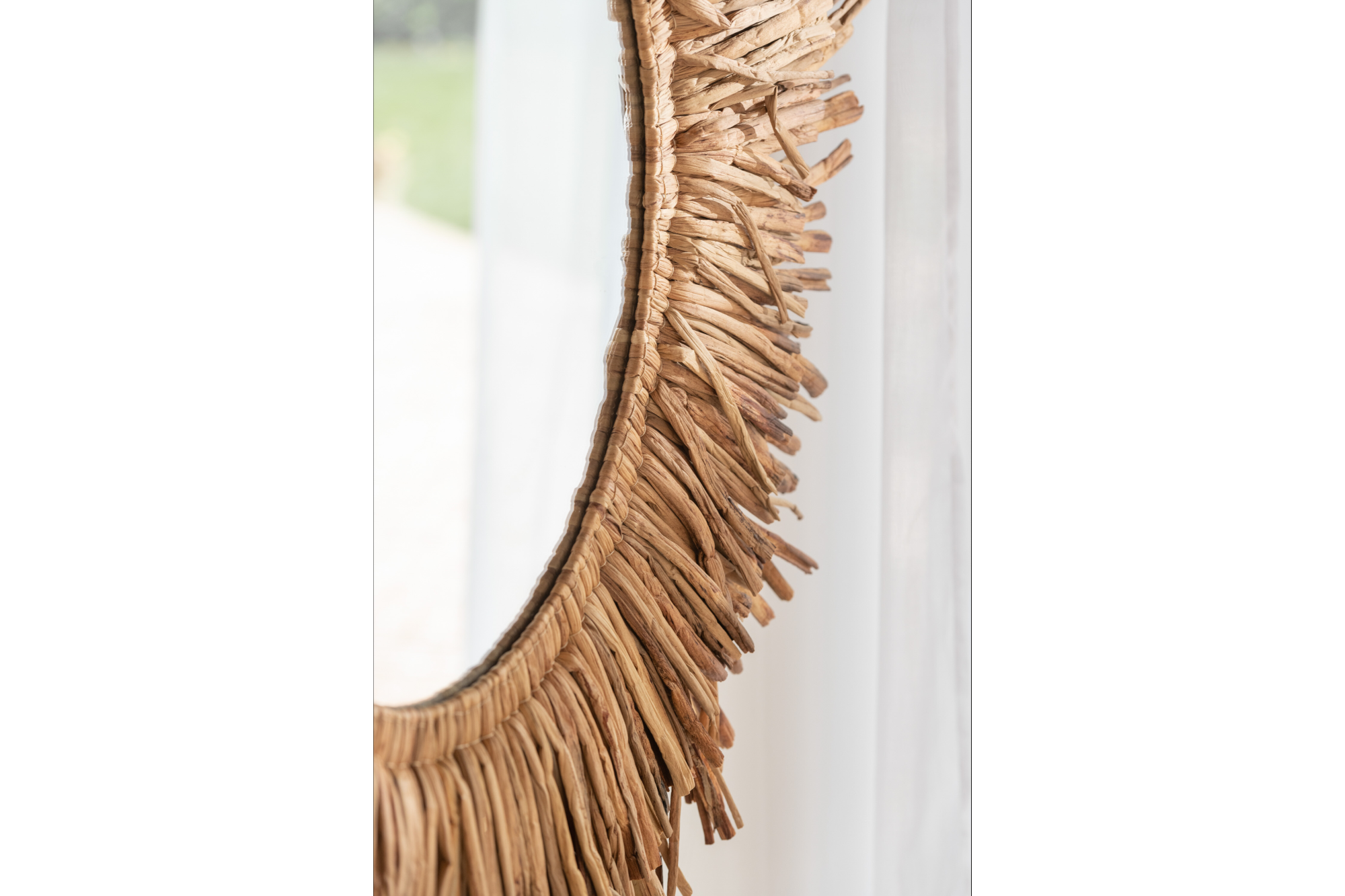 Wall Mirror Maurice Round 104cm Brown