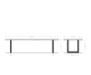 Dining Table Olympus Live Edge 300cm Acacia Wood Natural Square Frame Steel 35mm Top