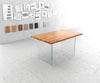 Dining Table Olympus Live Edge Acacia Wood Natural Glass Frame 140-300cm