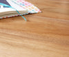 Dining Table Olympus Live Edge 200cm Acacia Wood Natural Glass Frame 55mm Top