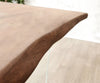 Dining Table Olympus Live Edge 200cm Acacia Wood Brown Glass Frame 55mm Top