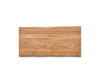 Dining Table Olympus Live-Edge 200x100cm Acacia Wood Natural Glass Frame