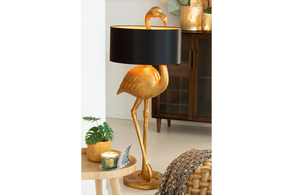 Floor Lamp Flamingo 140cm Gold Black