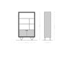 Display Cabinet Stonegrace 88cm 3D Acacia Wood Natural