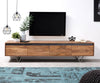 TV Stand Stonegrace 200cm Acacia Wood Natural Slate