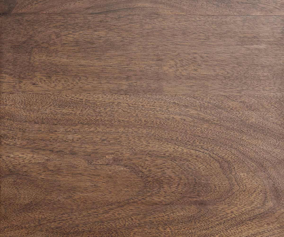 Dining Table Olympus Live Edge 180cm Acacia Wood Brown Square Frame Slim Steel 55mm Top