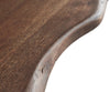 Dining Table Olympus Live-Edge 180x90cm Acacia Wood Brown Slanted Frame Black