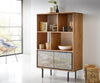 Display Cabinet Juwelo 88x135cm Acacia Wood Natural Stone Veneer