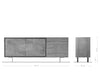 Sideboard Juwelo 175cm 2 Doors 3 Drawers Acacia Wood Natural Stone Veneer
