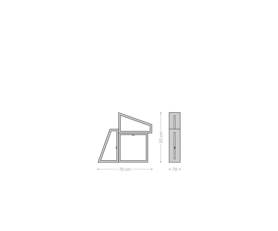 Wall Shelf Wyatt 70x55cm Acacia Wood Natural