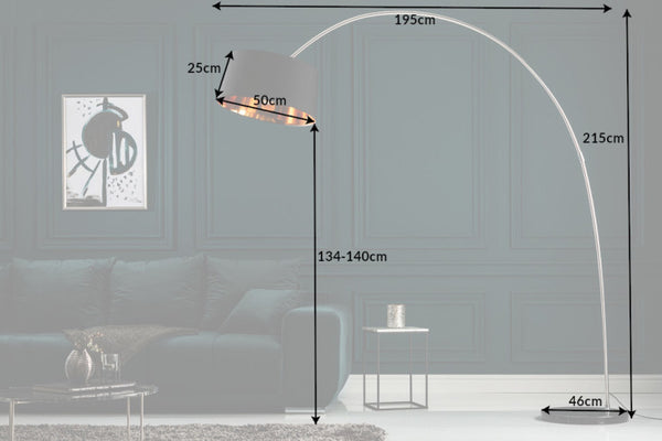 Floor Lamp Big Bow 215cm Black