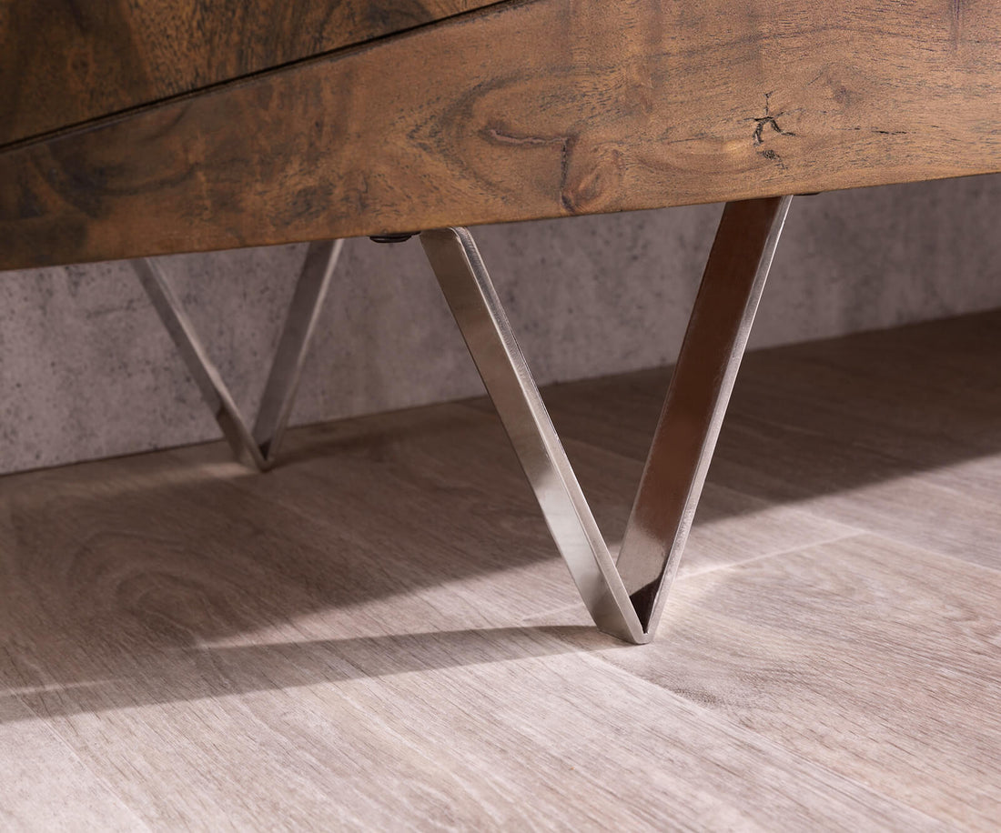 TV Stand Wyatt 175cm Acacia Wood Brown
