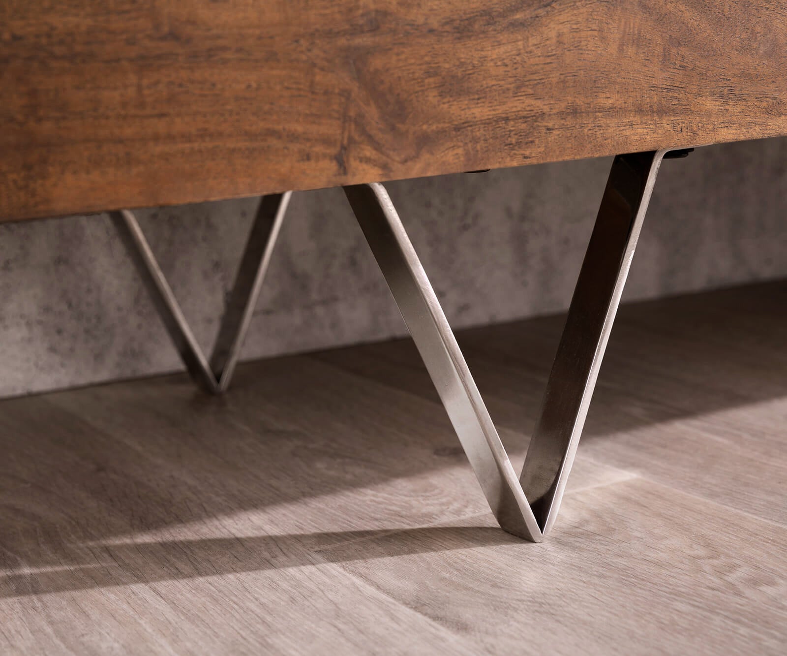 TV Stand Wyatt 175 cm 2 Doors Acacia Wood Brown
