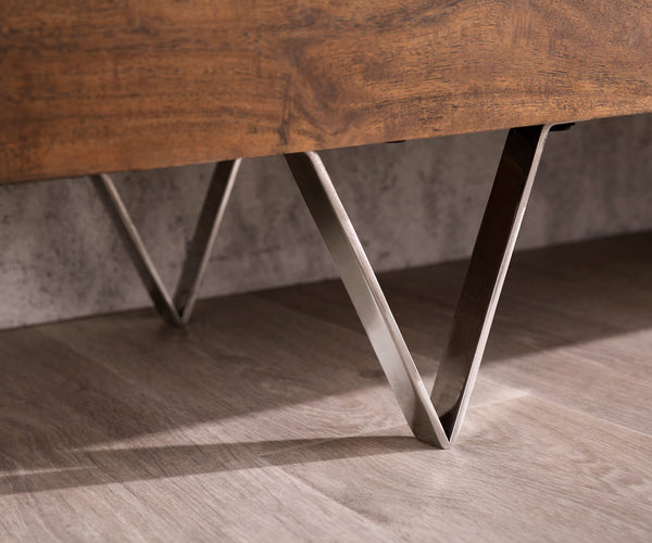 TV Stand Wyatt 175 cm 2 Doors Acacia Wood Brown