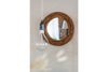 Round Wall Mirror Natalie 60cm Teak Wood Natural