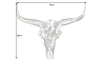 Decorative Skull Matador 70cm Metal Silver
