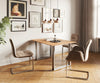 Dining Table Olympus 140x90cm Acacia Wood Natural Square Frame Slim Steel